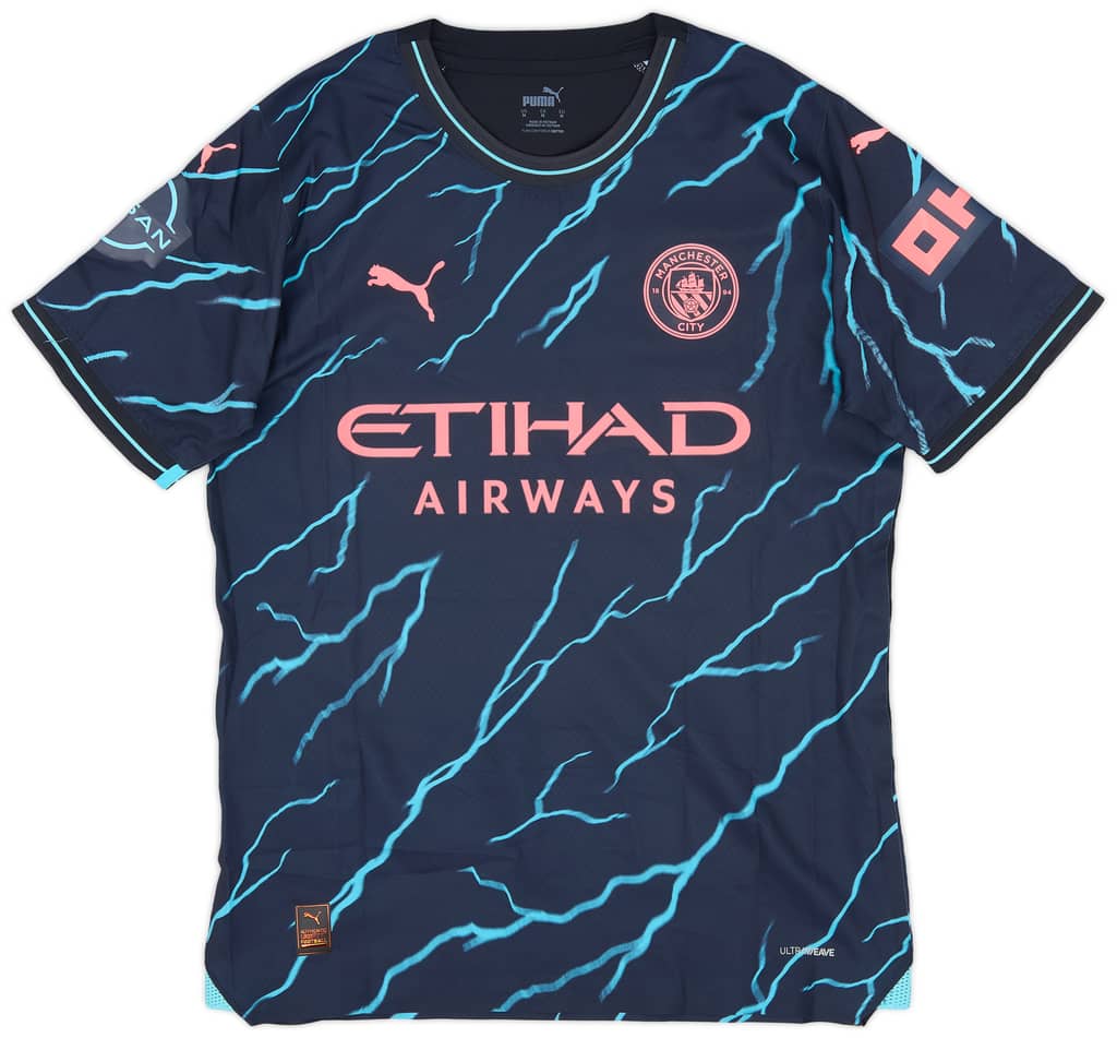 2023-24 Manchester City Match Issue Third Shirt Mahrez #26