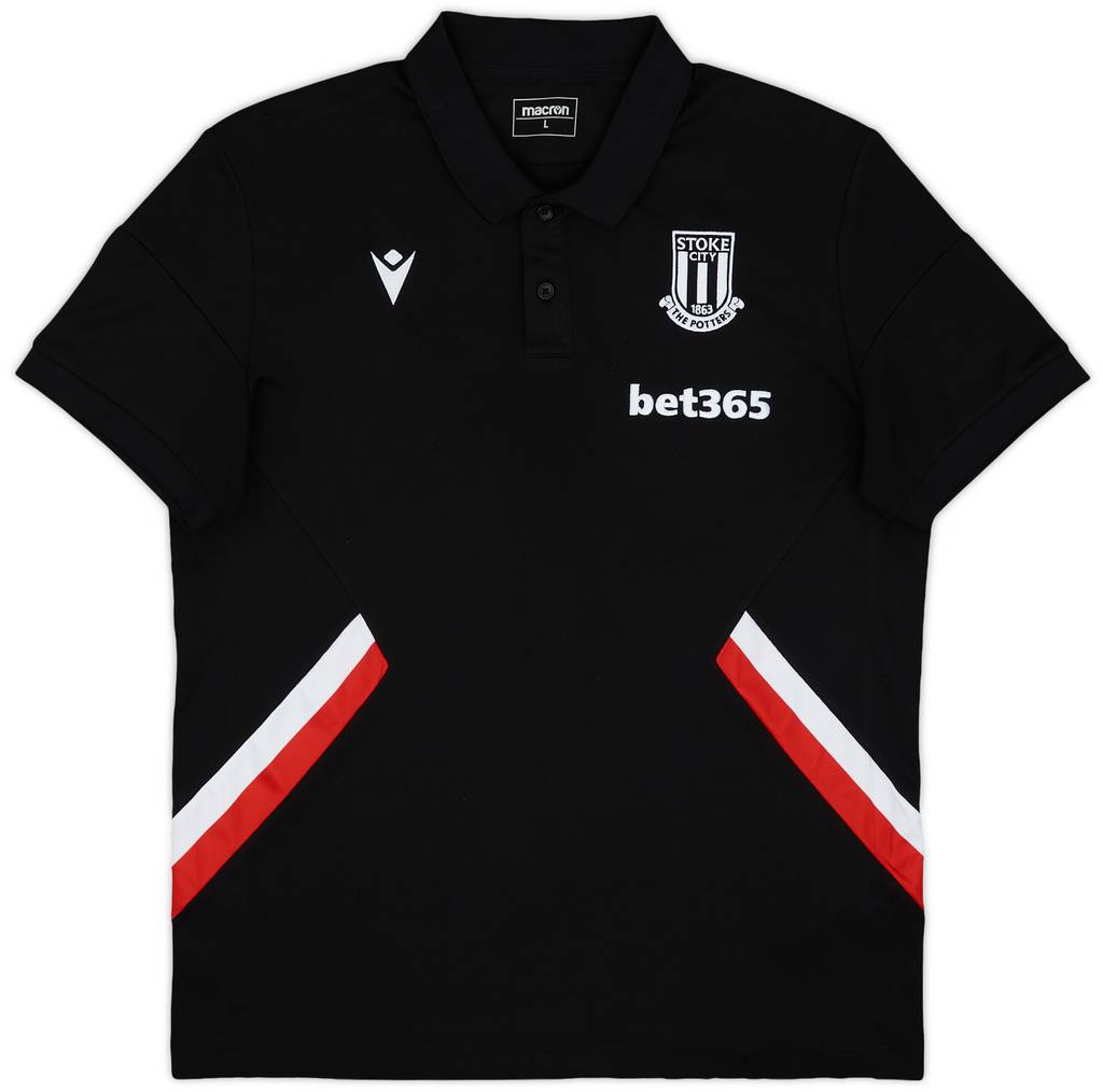 2022-23 Stoke City Macron Training Polo Shirt - 8/10 - (L)