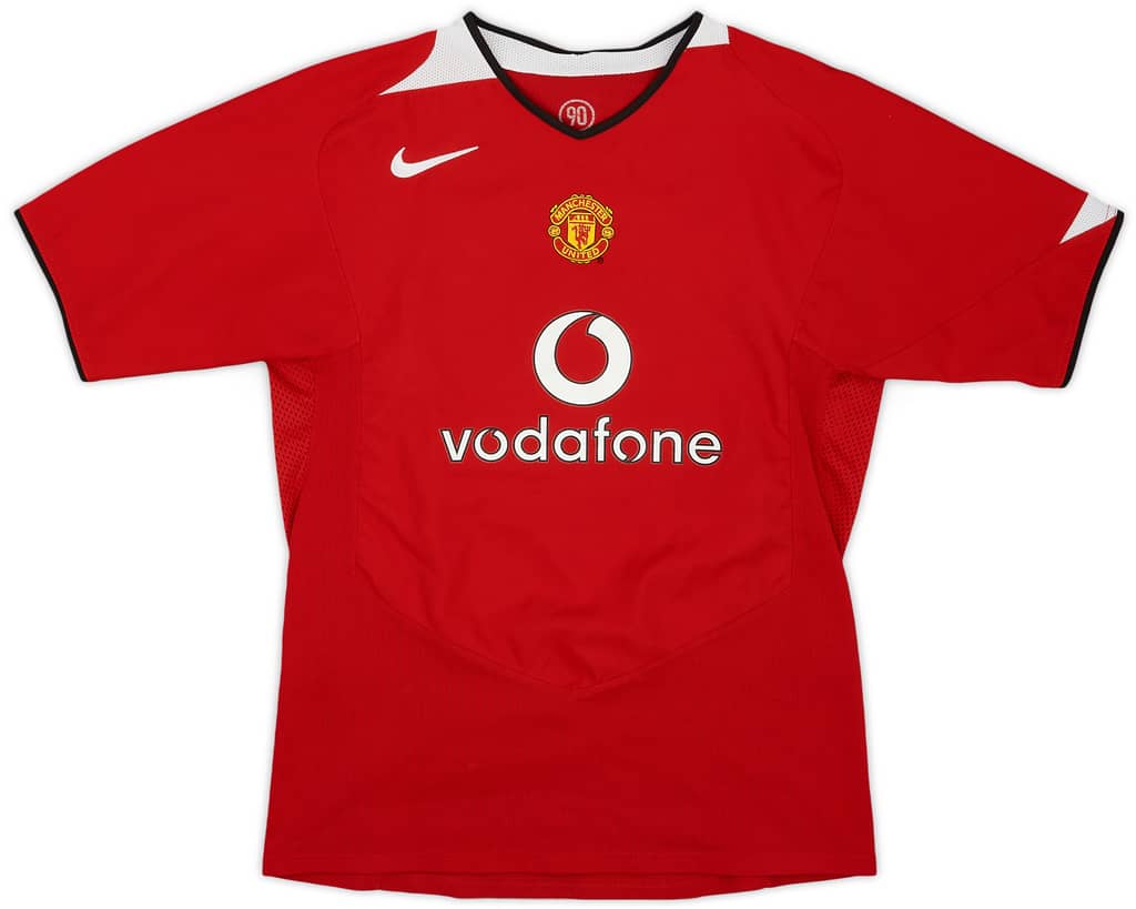 2004-06 Manchester United Home Shirt - 9/10 - (XL.Boys)