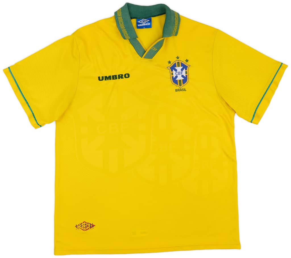 1993-94 Brazil Home Shirt - 7/10 - (XL)
