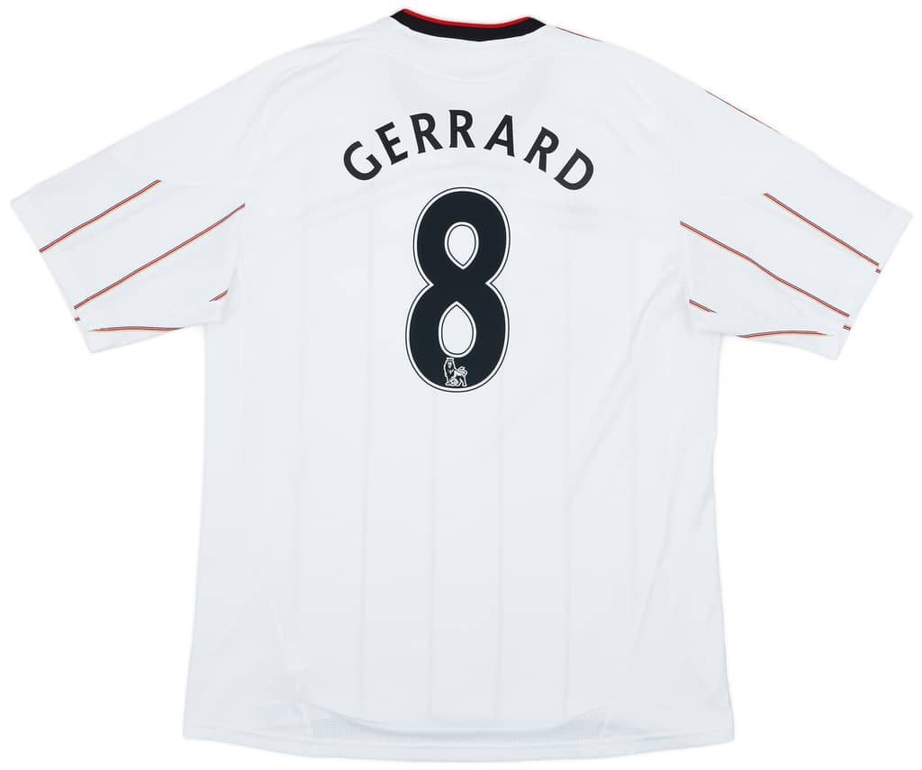 2010-11 Liverpool Away Shirt Gerrard #8 - 7/10 - (XL)
