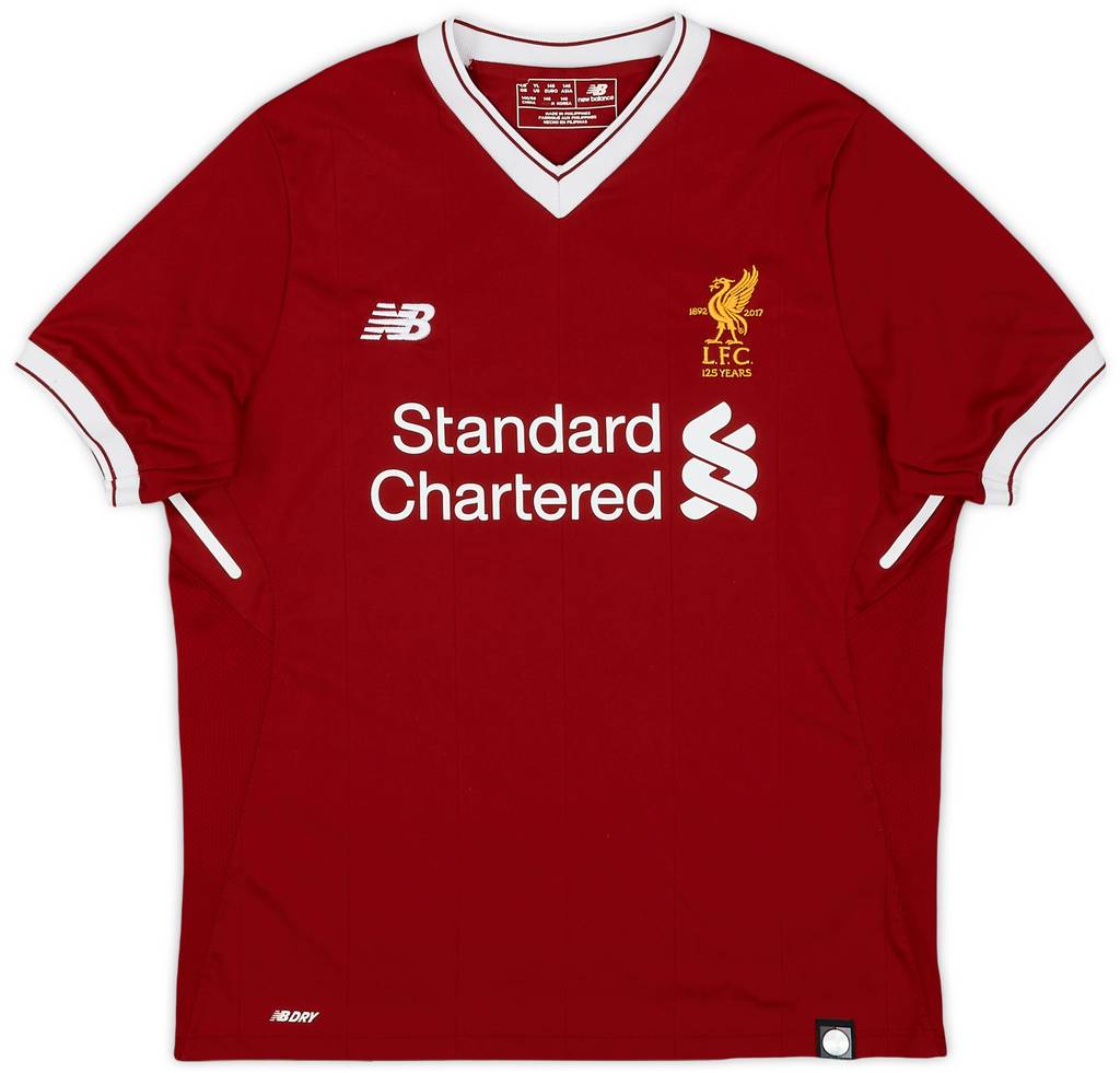 2017-18 Liverpool 125 Years Home Shirt - 9/10 - (L.Boys)
