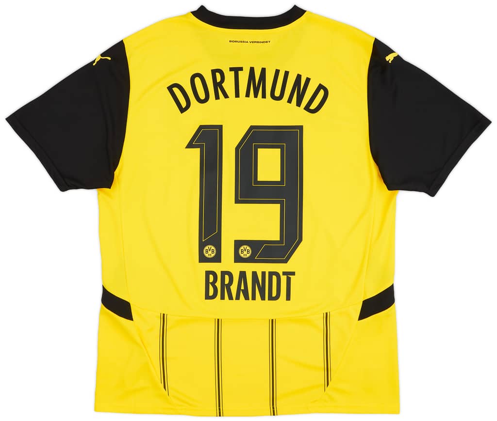 2024-25 Borussia Dortmund Home Shirt Brandt #19