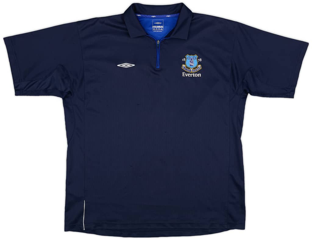 2006-07 Everton Umbro 1/4 Zip Training Polo - 6/10 - (XXL)