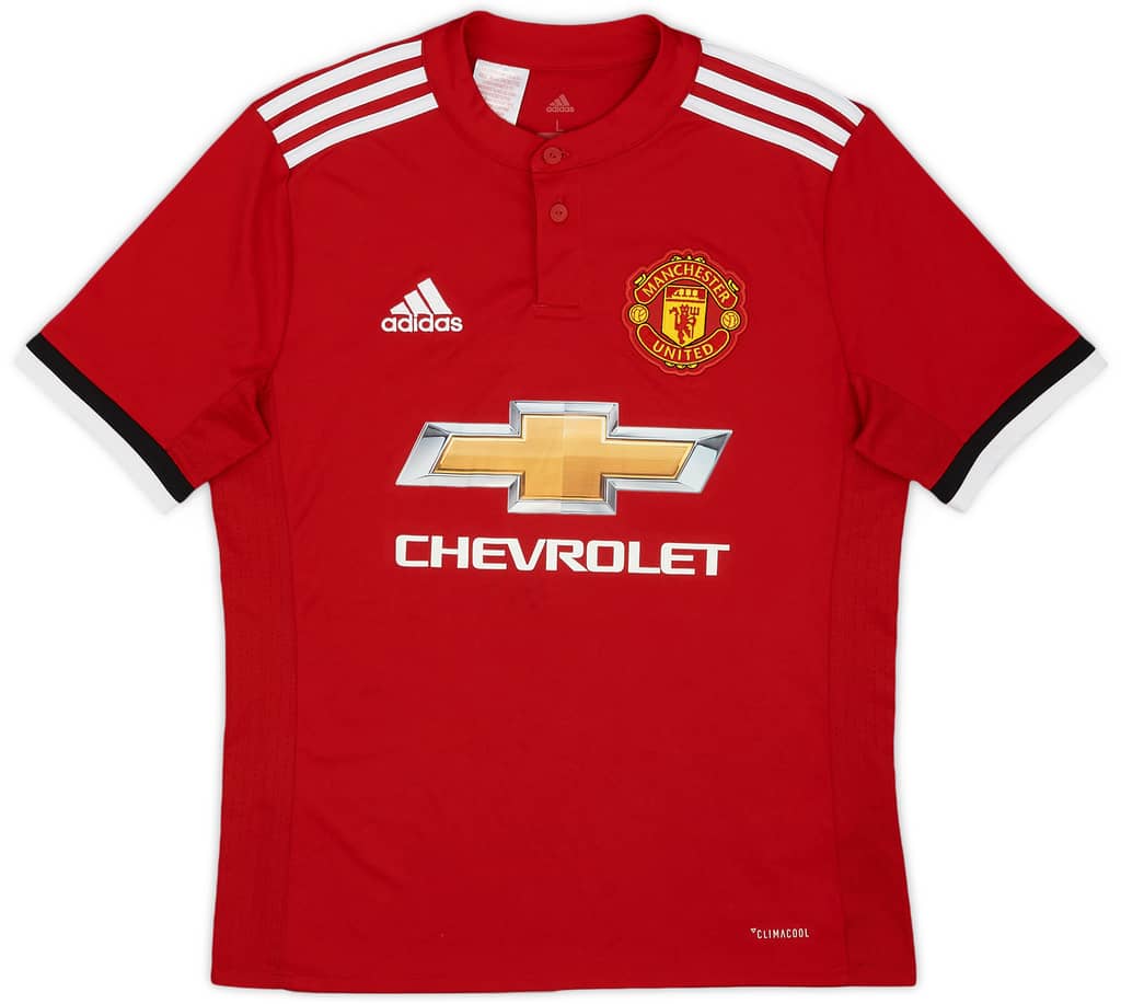 2017-18 Manchester United Home Shirt - 8/10 - (L.Boys)