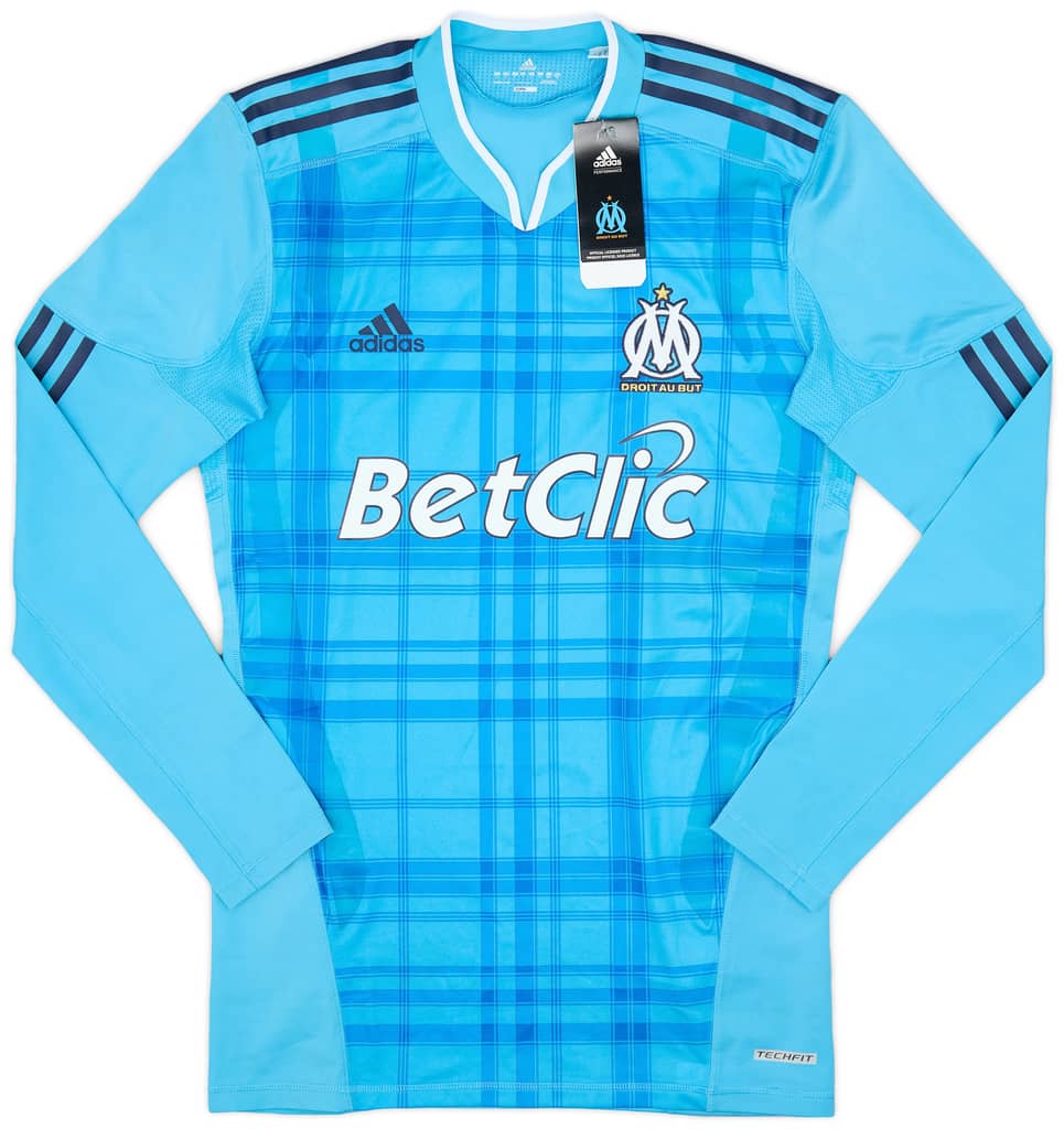 2010-11 Olympique Marseille Player Issue TechFit Away L/S Shirt (L)
