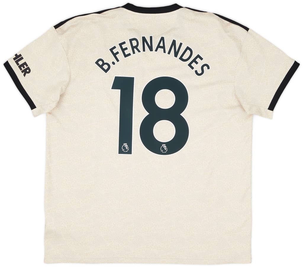 2019-20 Manchester United Away Shirt B.Fernandes #18 - 8/10 - (S)