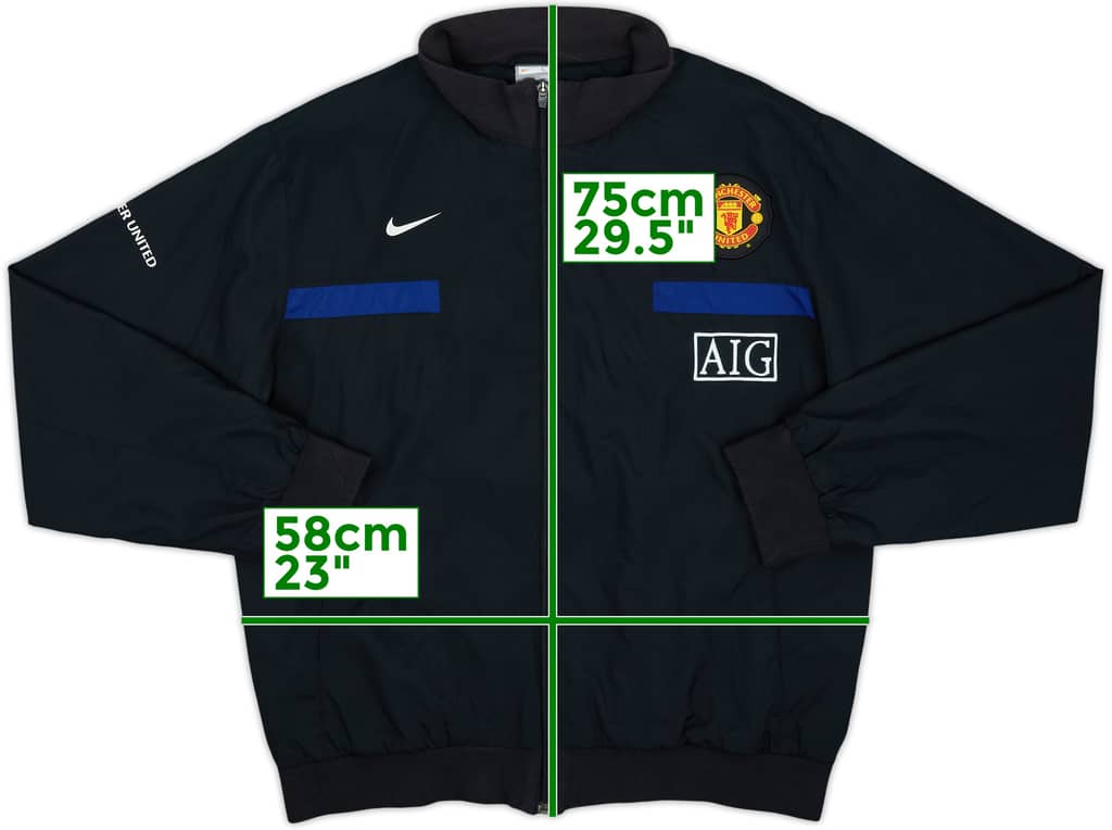 2009-10 Manchester United Nike Track Jacket - 8/10 - (L)