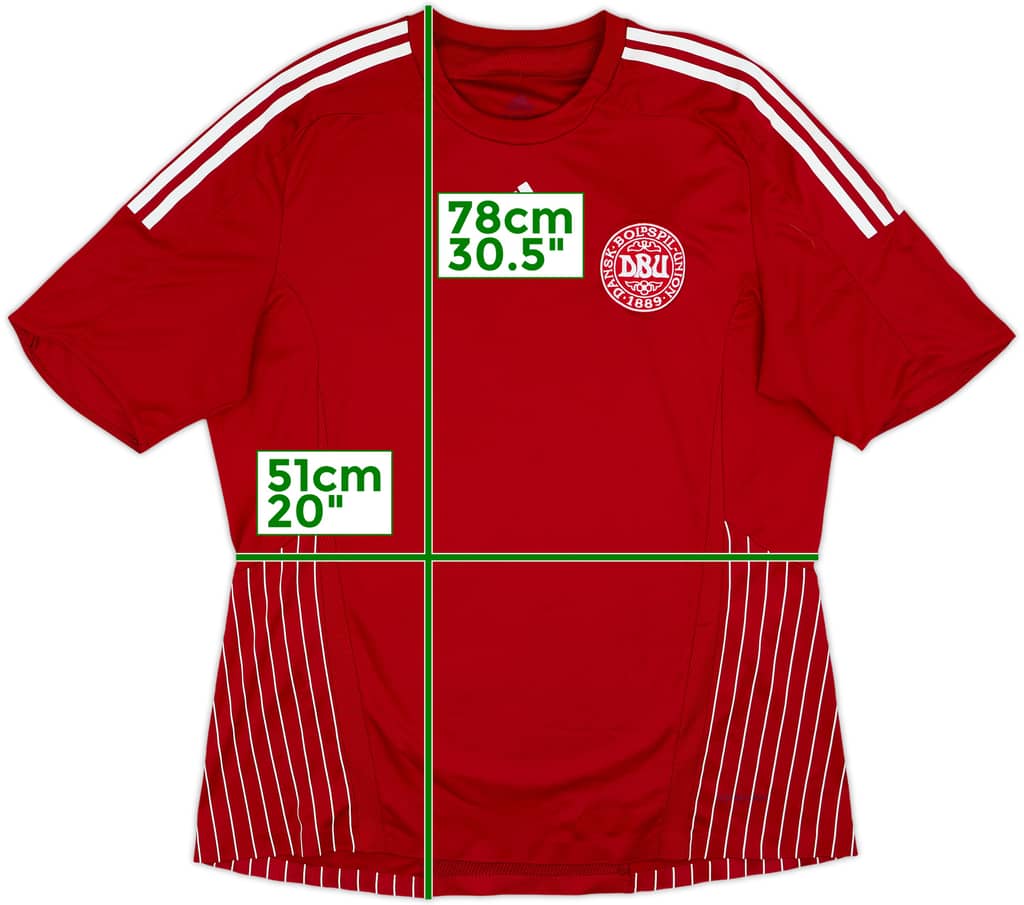 2007-10 Denmark Player Issue Home Shirt - 8/10 - (XL)