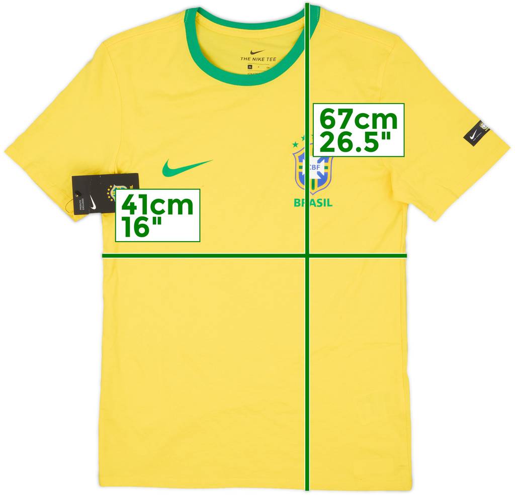 2018 Brazil Nike Cotton Tee (S)