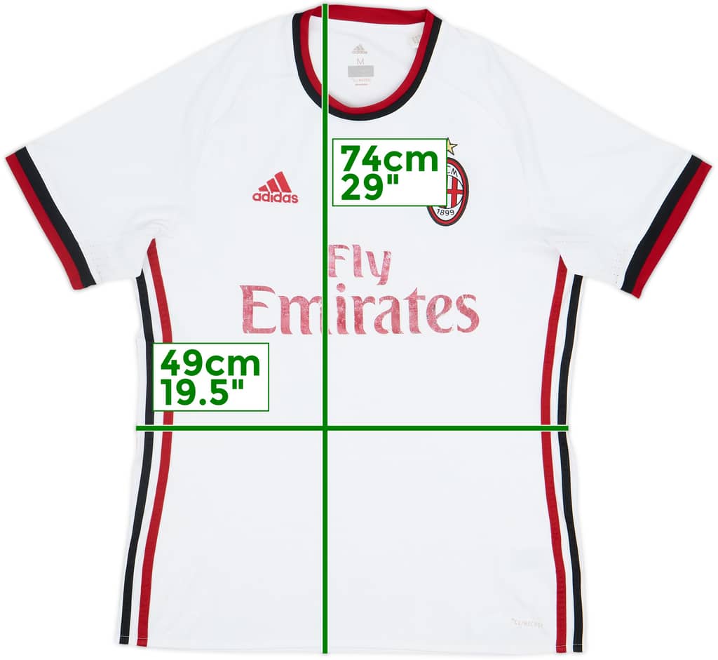 2017-18 AC Milan Away Shirt - 4/10 - (M)