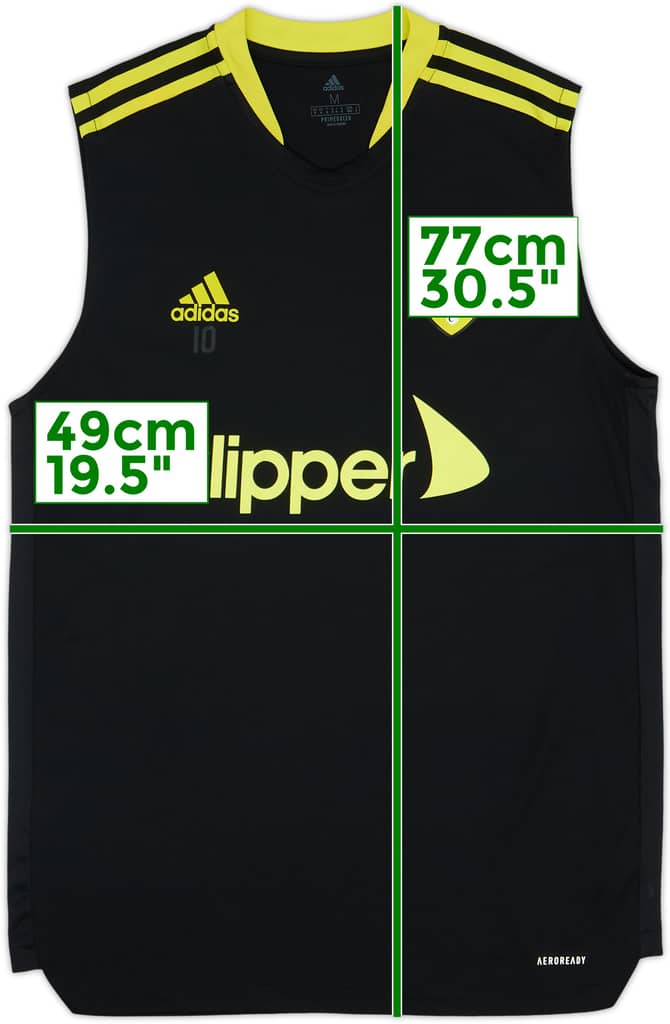 2021-22 Leeds adidas Training Vest - 5/10 - (M)