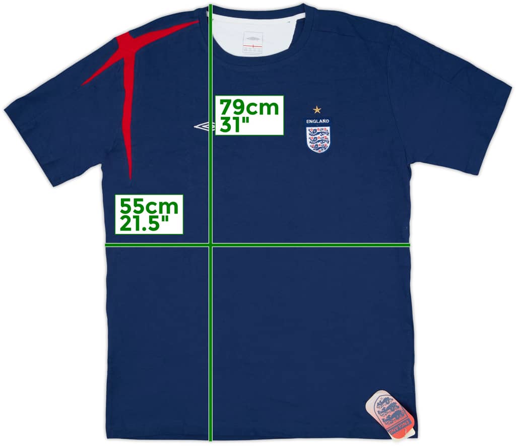 2006-07 England Umbro Cotton Tee (XXL)