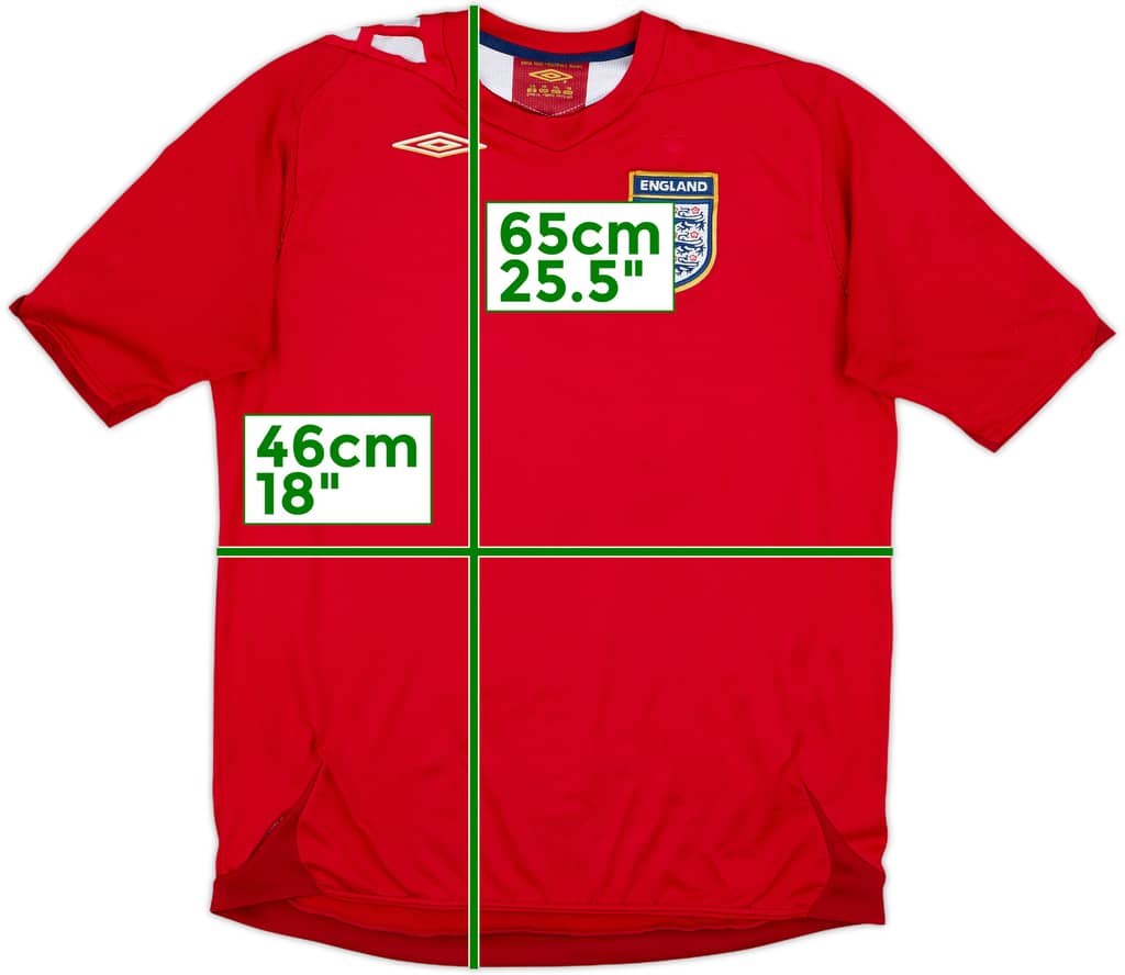 2006-08 England Away Shirt - 4/10 - (XL.Boys)