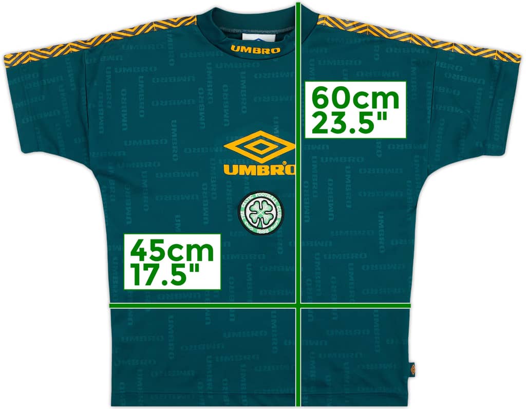 1994-95 Celtic Umbro Training Shirt - 9/10 - (M.Boys)