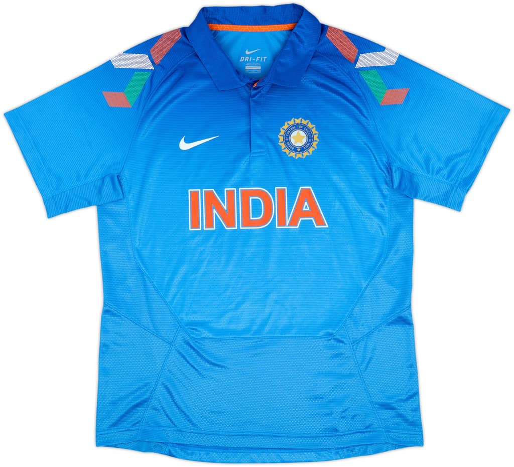 2012-13 India Cricket Home Shirt - 10/10 - (XXL)