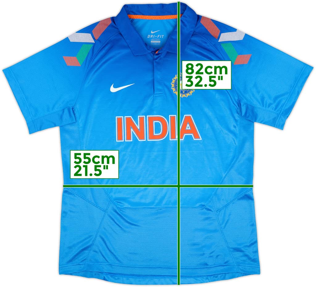2012-13 India Cricket Home Shirt - 10/10 - (XXL)