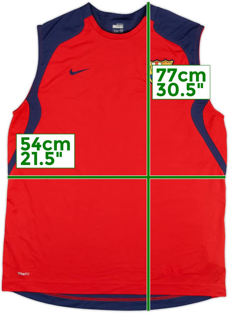 2007-08 Barcelona Nike Training Vest - 9/10 - (L)