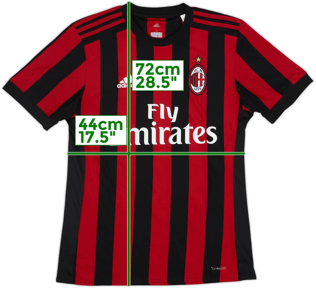 2017-18 AC Milan Home Shirt - 6/10 - (S)