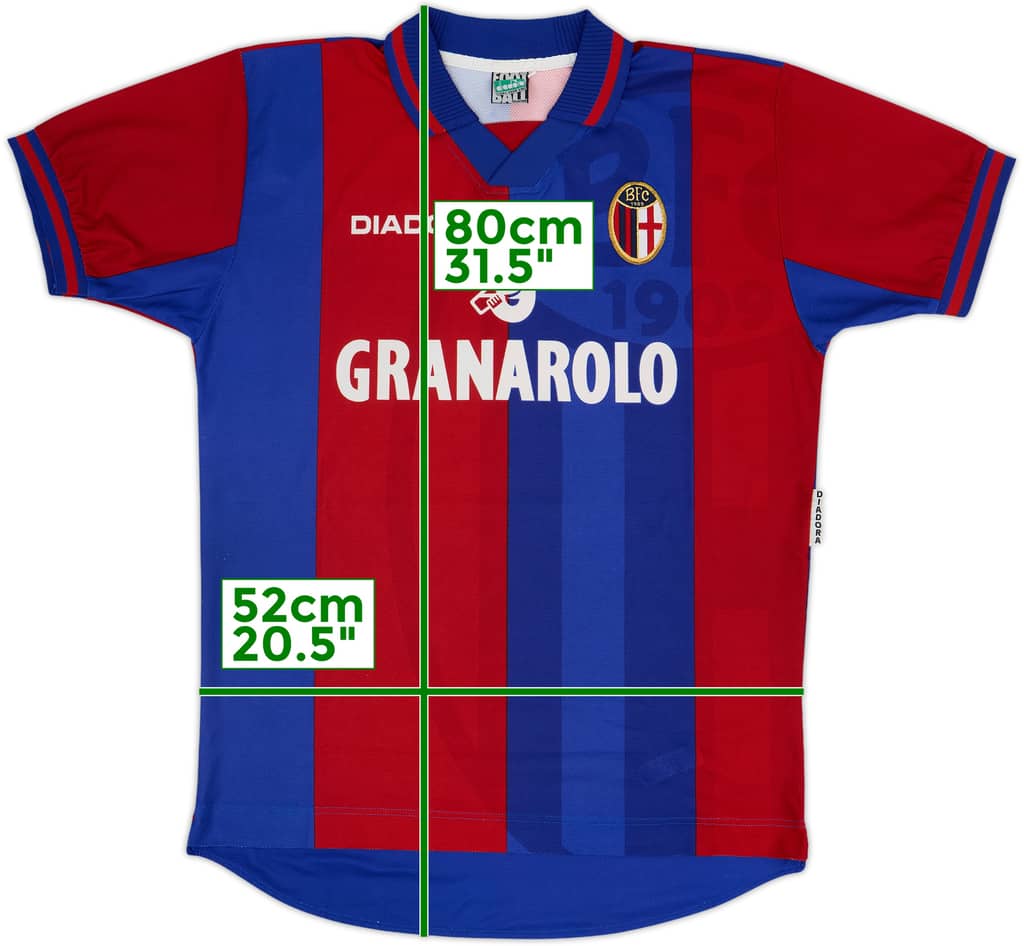 1997-98 Bologna Camiseta Local - 8/10 - (M)