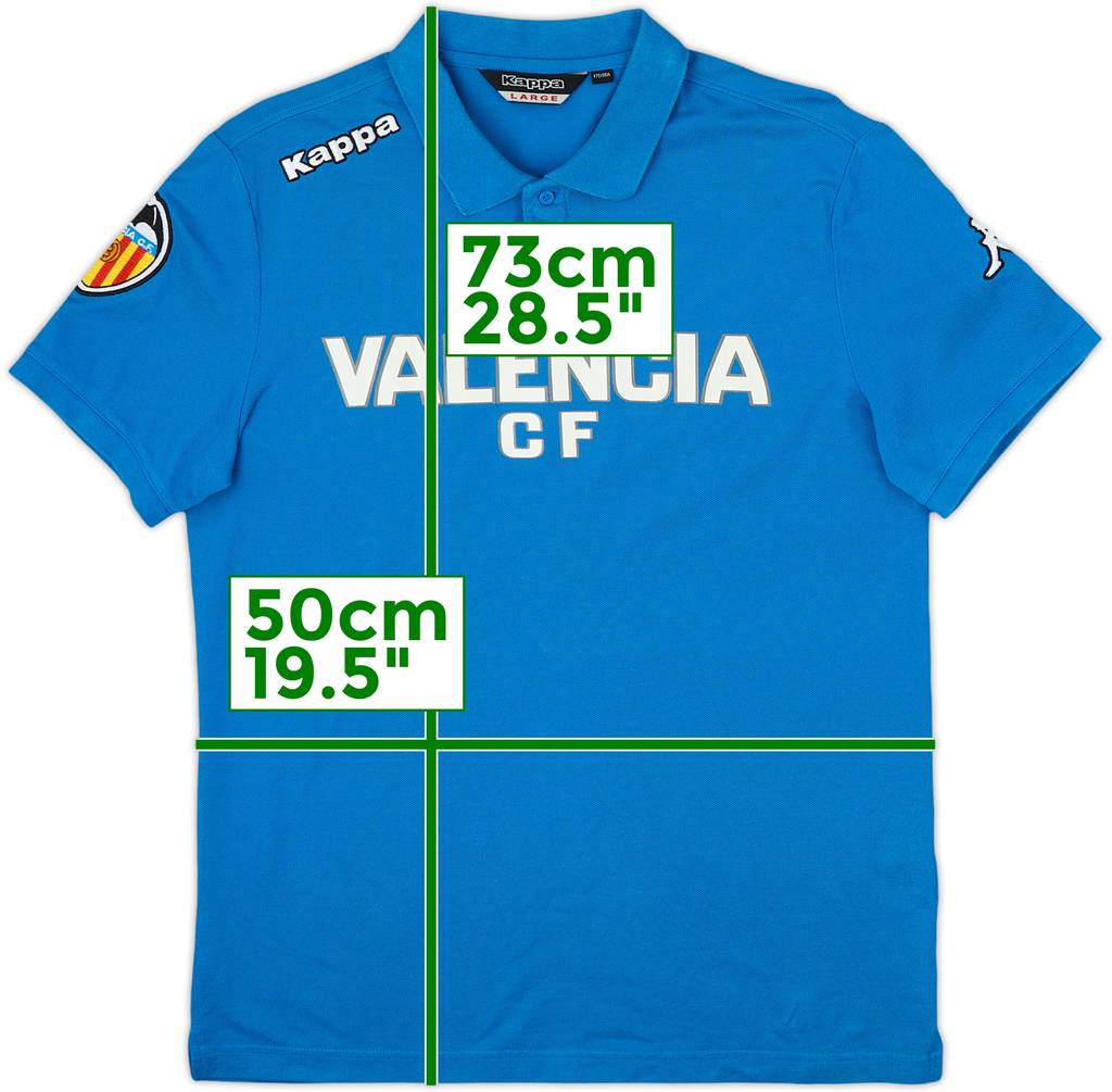 2009-10 Valencia Kappa Polo Shirt - 8/10 - (L)