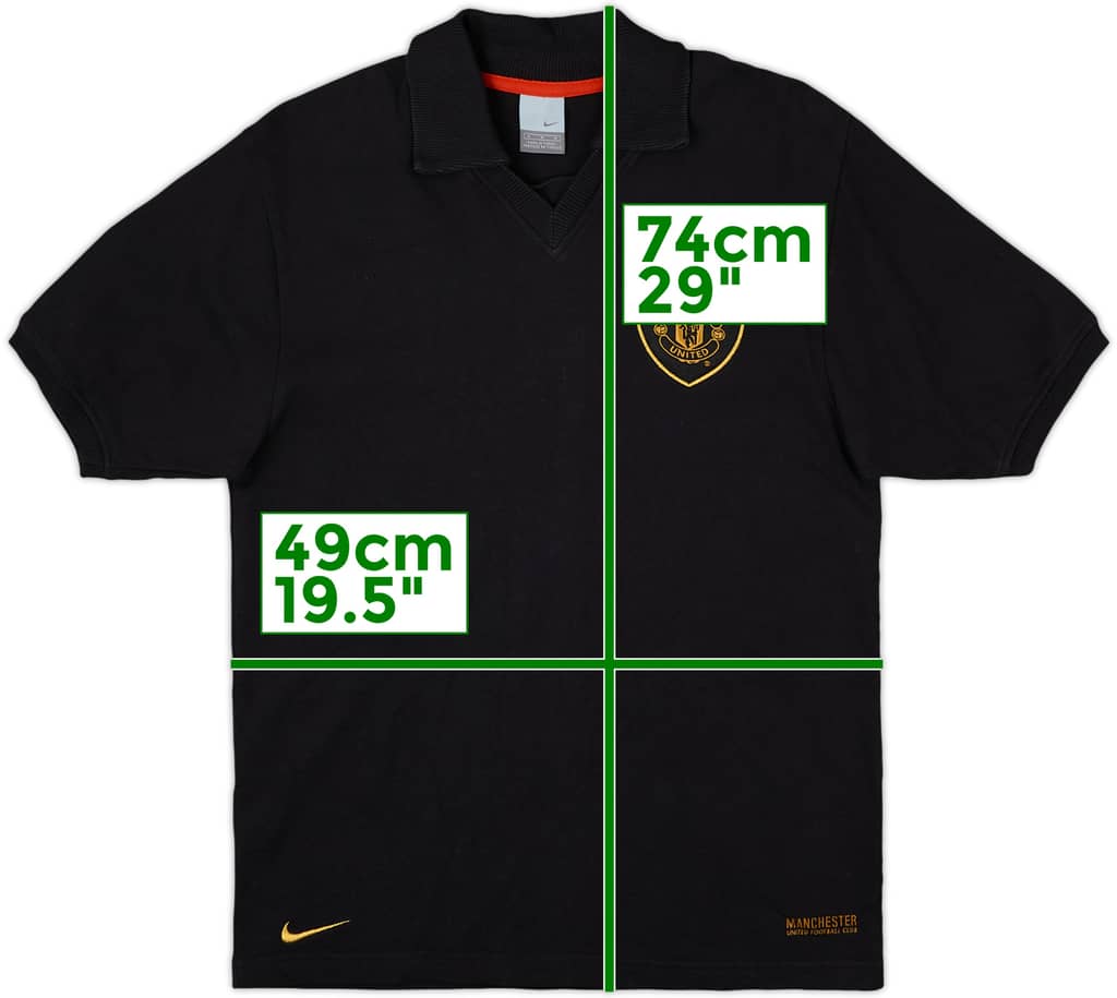 2004-06 Manchester United Nike Polo Shirt - 8/10 - (M)