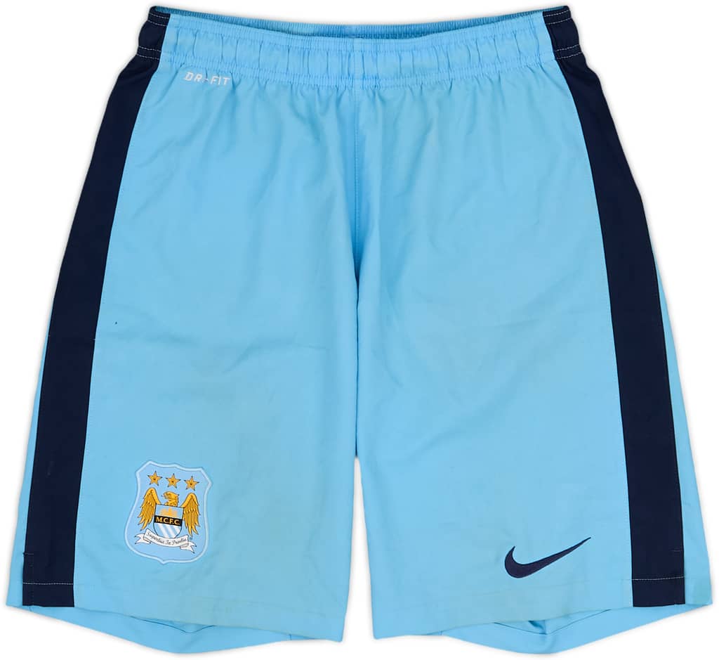 2014-15 Manchester City Home Shorts - 4/10 - (S)
