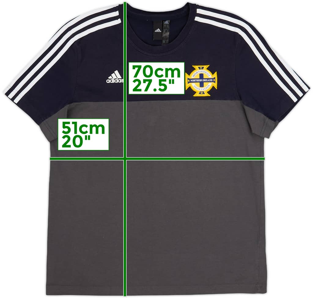 2020-21 Northern Ireland adidas Cotton Tee - 8/10 - (M)