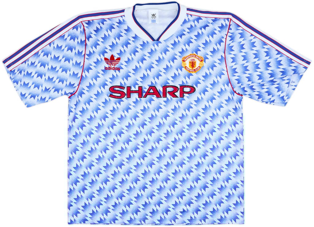 1990-92 Manchester United Away Shirt - 10/10 - (L/XL)