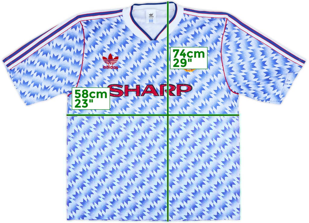 1990-92 Manchester United Away Shirt - 10/10 - (L/XL)