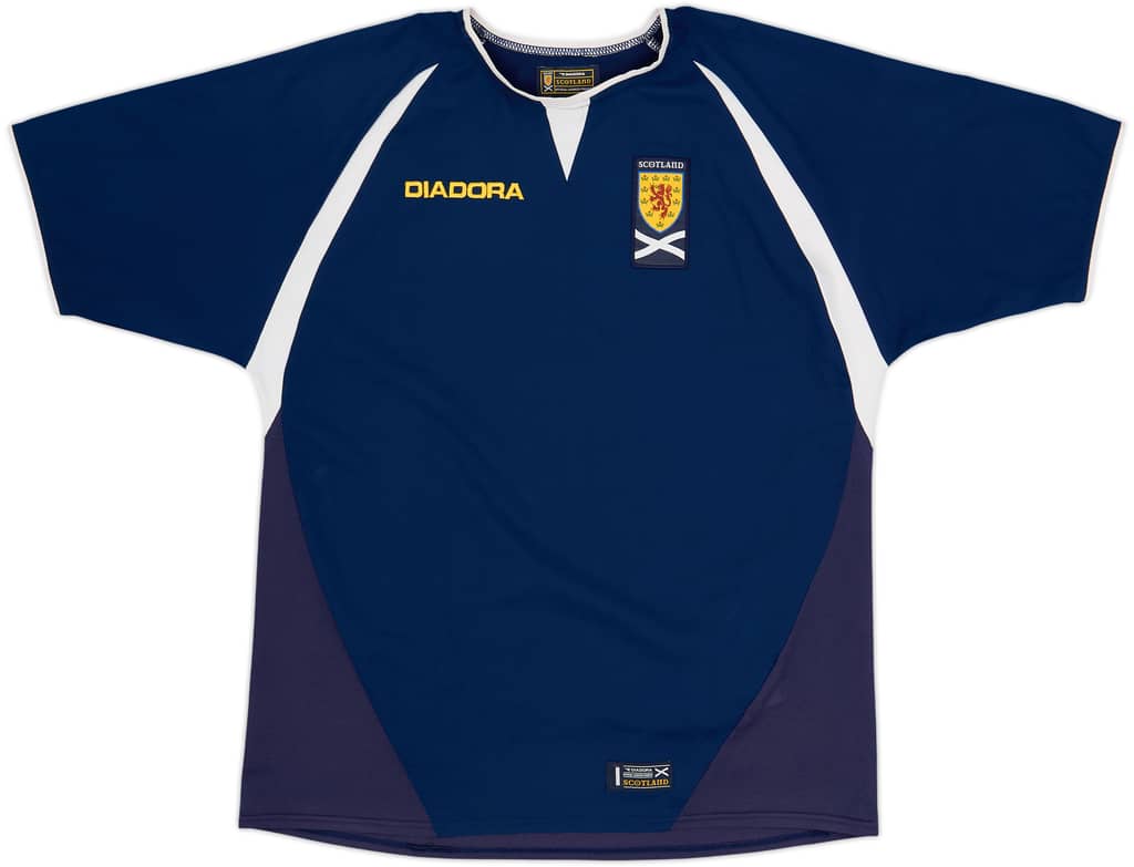 2003-05 Scotland Home Shirt - 9/10 - (XL.Boys)