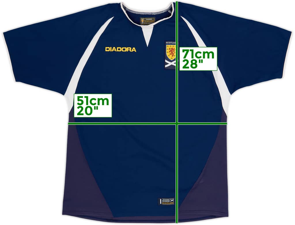 2003-05 Scotland Home Shirt - 9/10 - (XL.Boys)