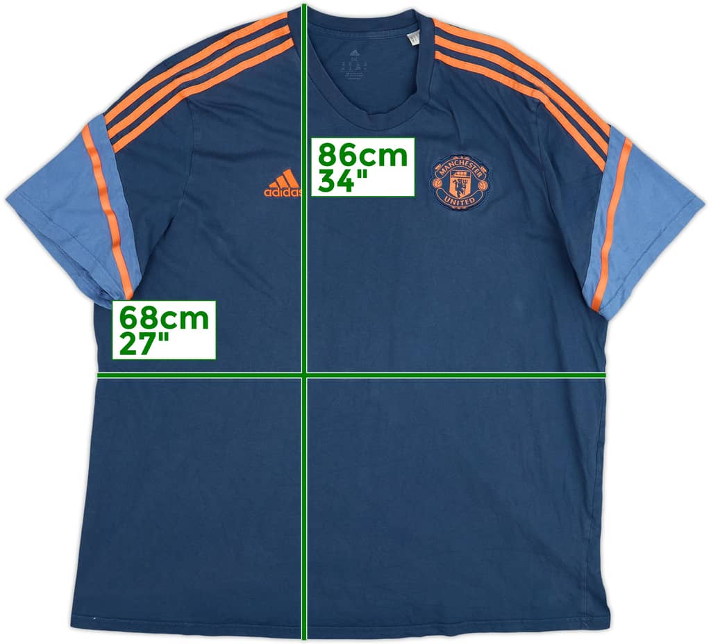 2022-23 Manchester United adidas Cotton Tee - 7/10 - (3XL)