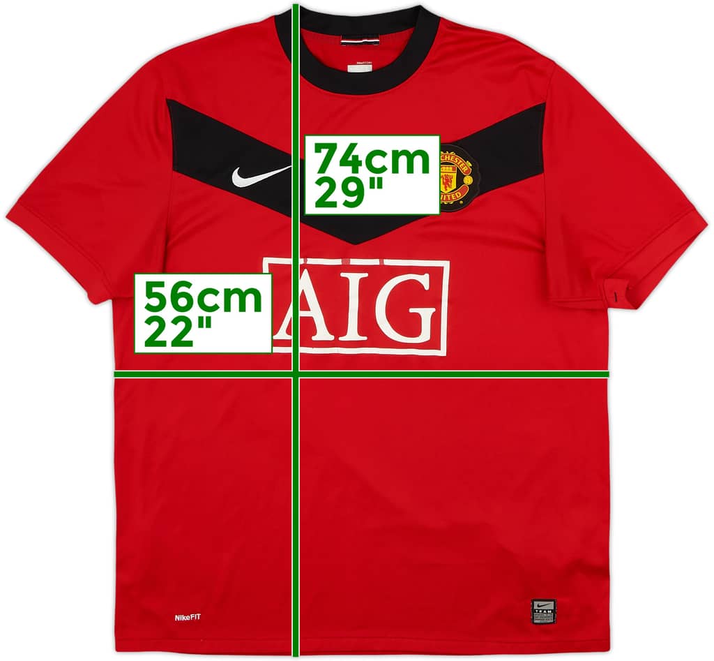 2009-10 Manchester United Camiseta Local - 5/10 - (L)