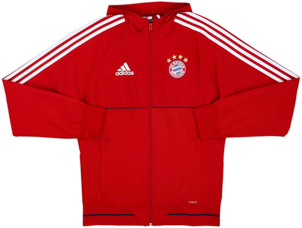 2017-18 Bayern Munich adidas Hooded Track Jacket - 10/10 - (S)