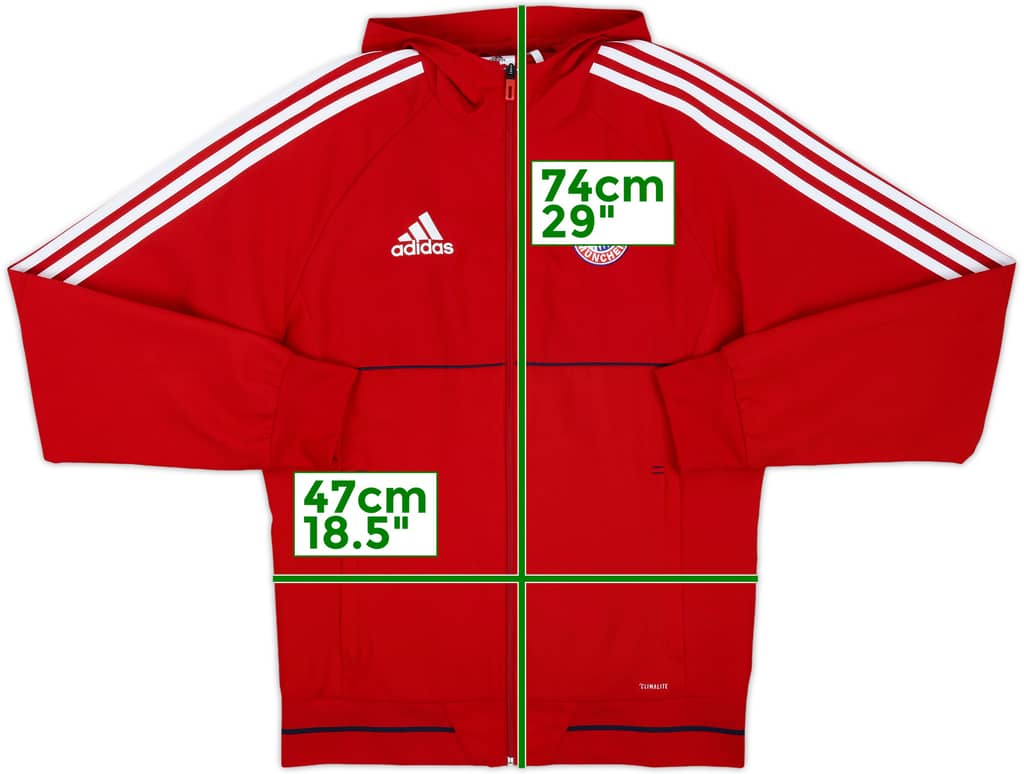 2017-18 Bayern Munich adidas Hooded Track Jacket - 10/10 - (S)
