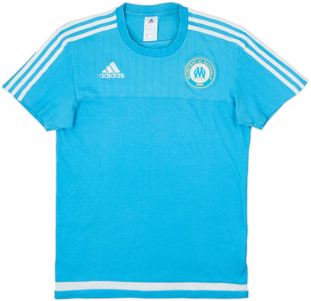 2015-16 Marseille adidas Cotton Tee - 6/10 - (S)