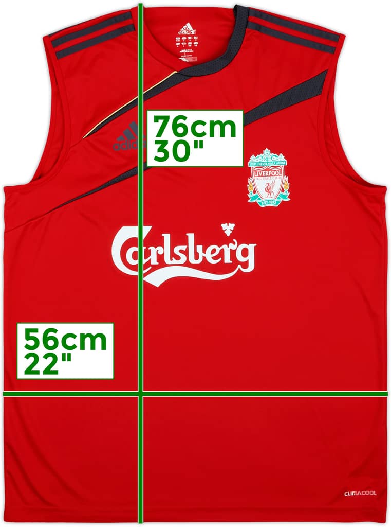 2009-10 Liverpool adidas Training Vest - 8/10 - (L)