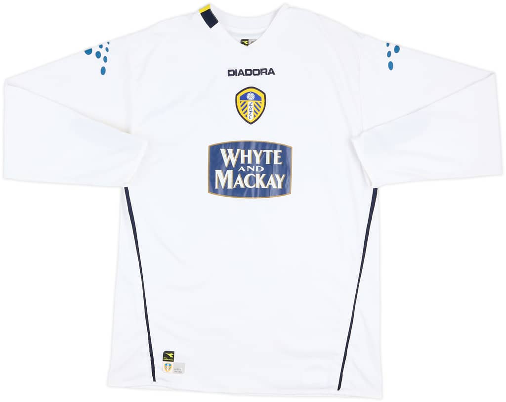 2004-05 Leeds United Home L/S Shirt - 8/10 - (S)
