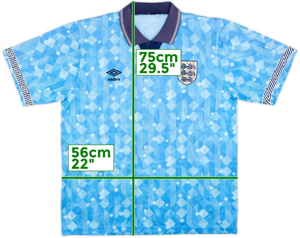 1990-92 England Third Shirt - 7/10 - (L)