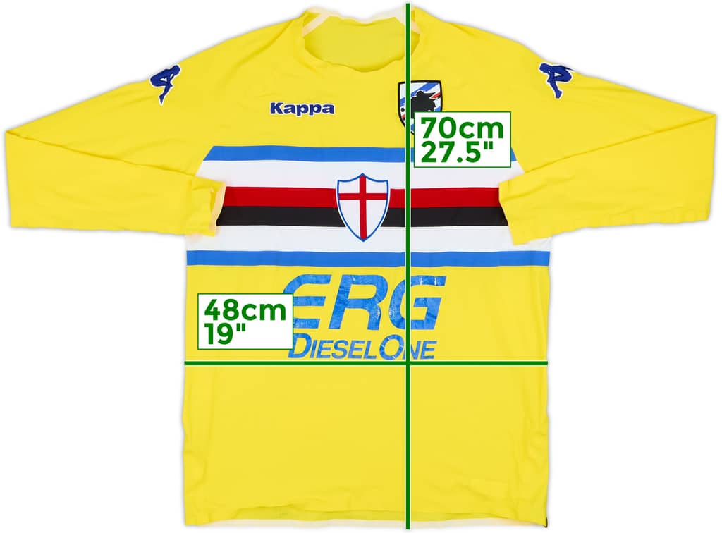 Camiseta de portero versión jugador del Sampdoria 2005-07 - 6/10 - (L)