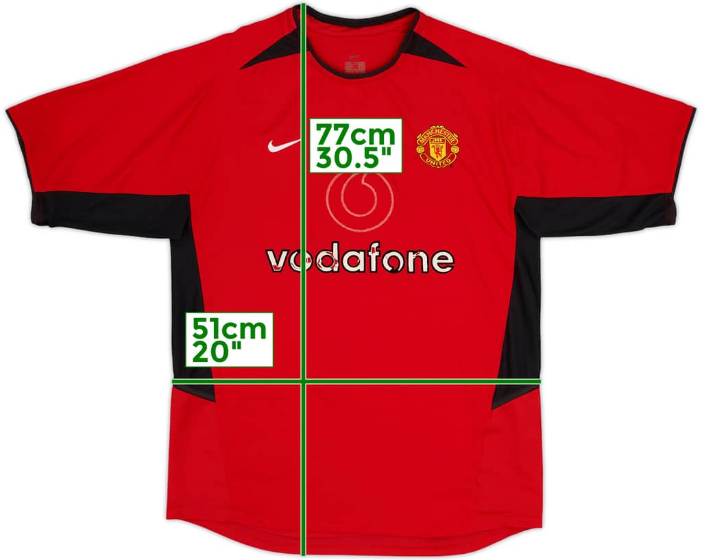 2002-04 Manchester United Home Shirt - 4/10 - (M)