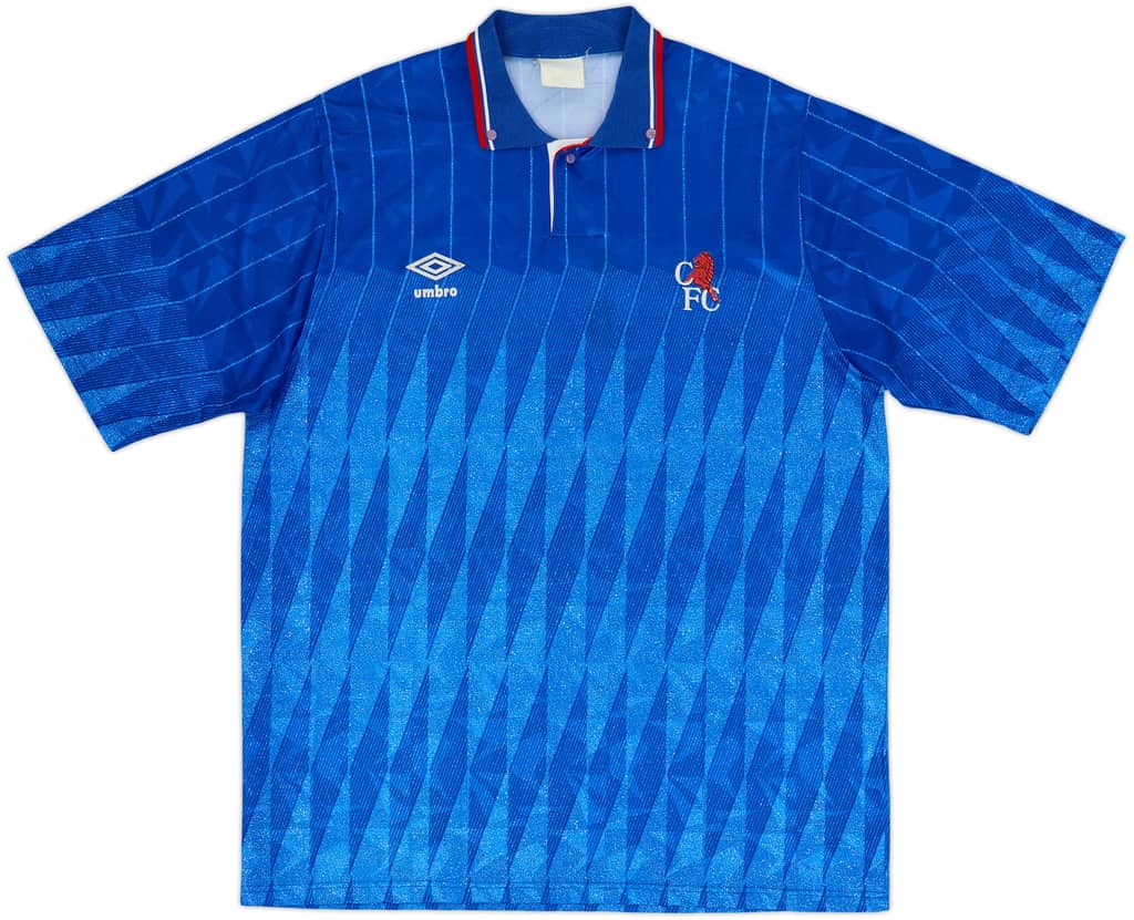 1989-91 Chelsea Home Shirt - 8/10 - (L)