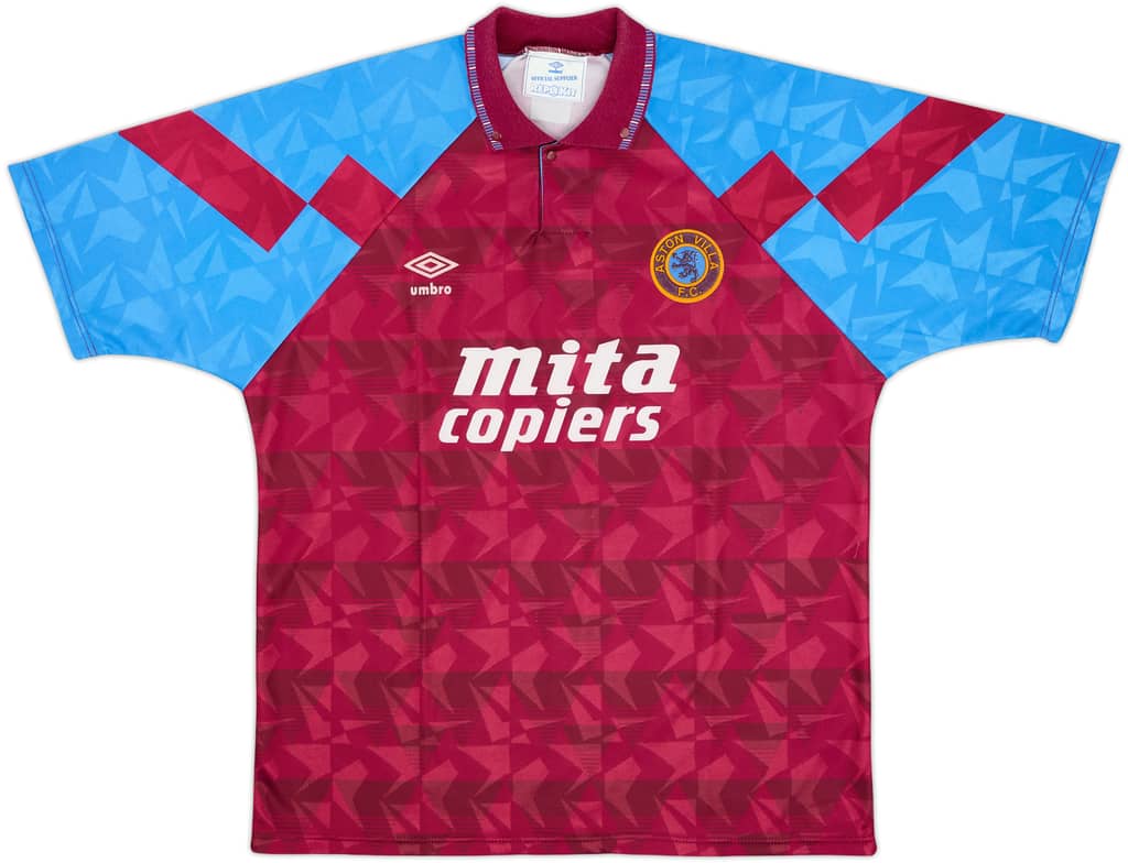 1990-92 Aston Villa Home Shirt - 9/10 - (L)