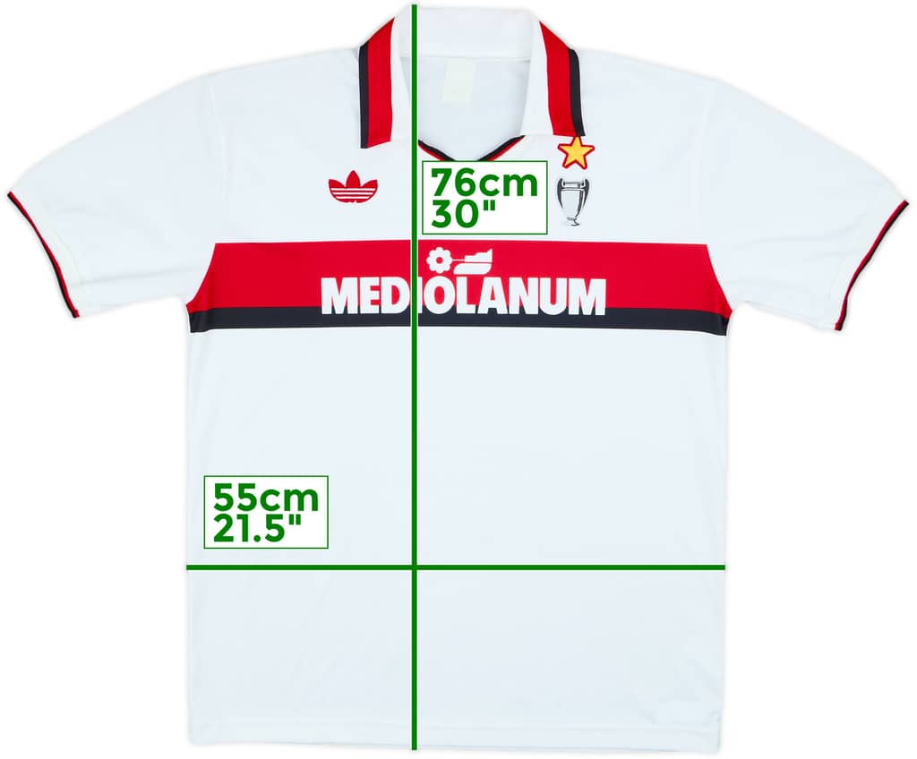 1990-91 AC Milan Away Shirt - 9/10 - (L)