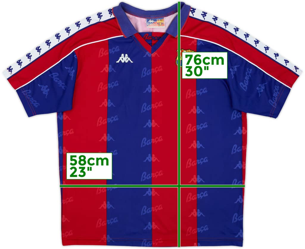 1992-95 Barcelona Home Shirt - 9/10 - (L)
