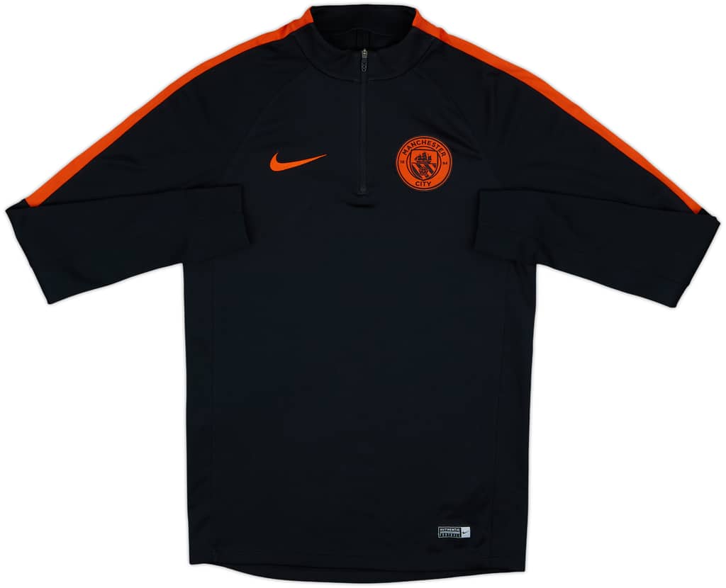 2016-17 Manchester City Nike 1/4 Zip Training Top - 8/10 - (S)