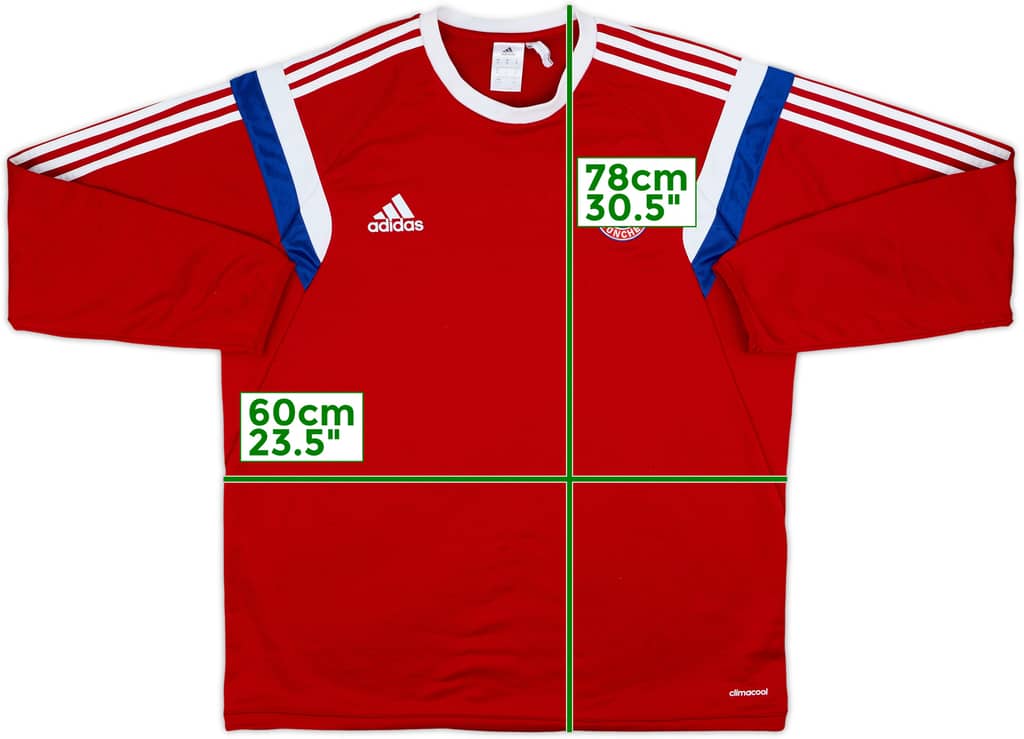 2014-15 Bayern Munich adidas Sweat Top - 6/10 - (XL)