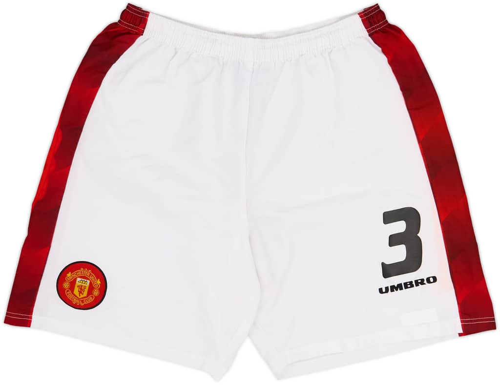 1996-98 Manchester United Home Shorts #3 - 8/10 - (L)