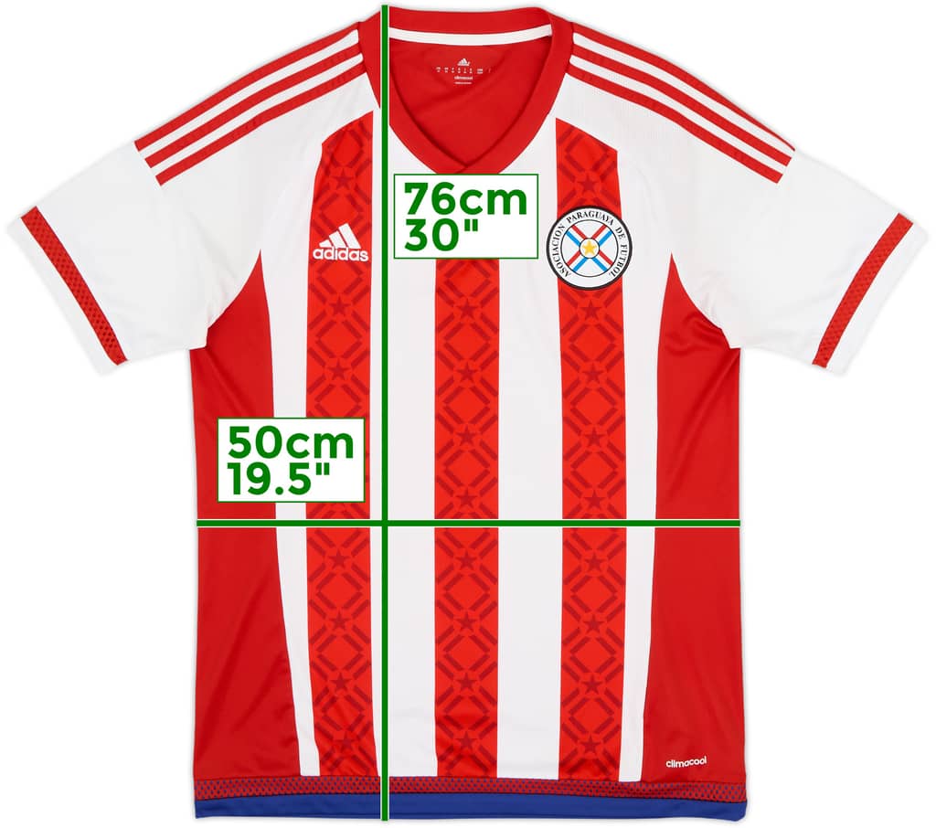 2015 Paraguay Copa America Home Shirt - 8/10 - (M)